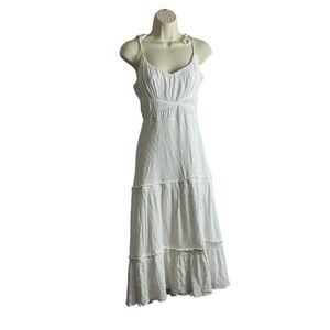 Paige White Slit Dress